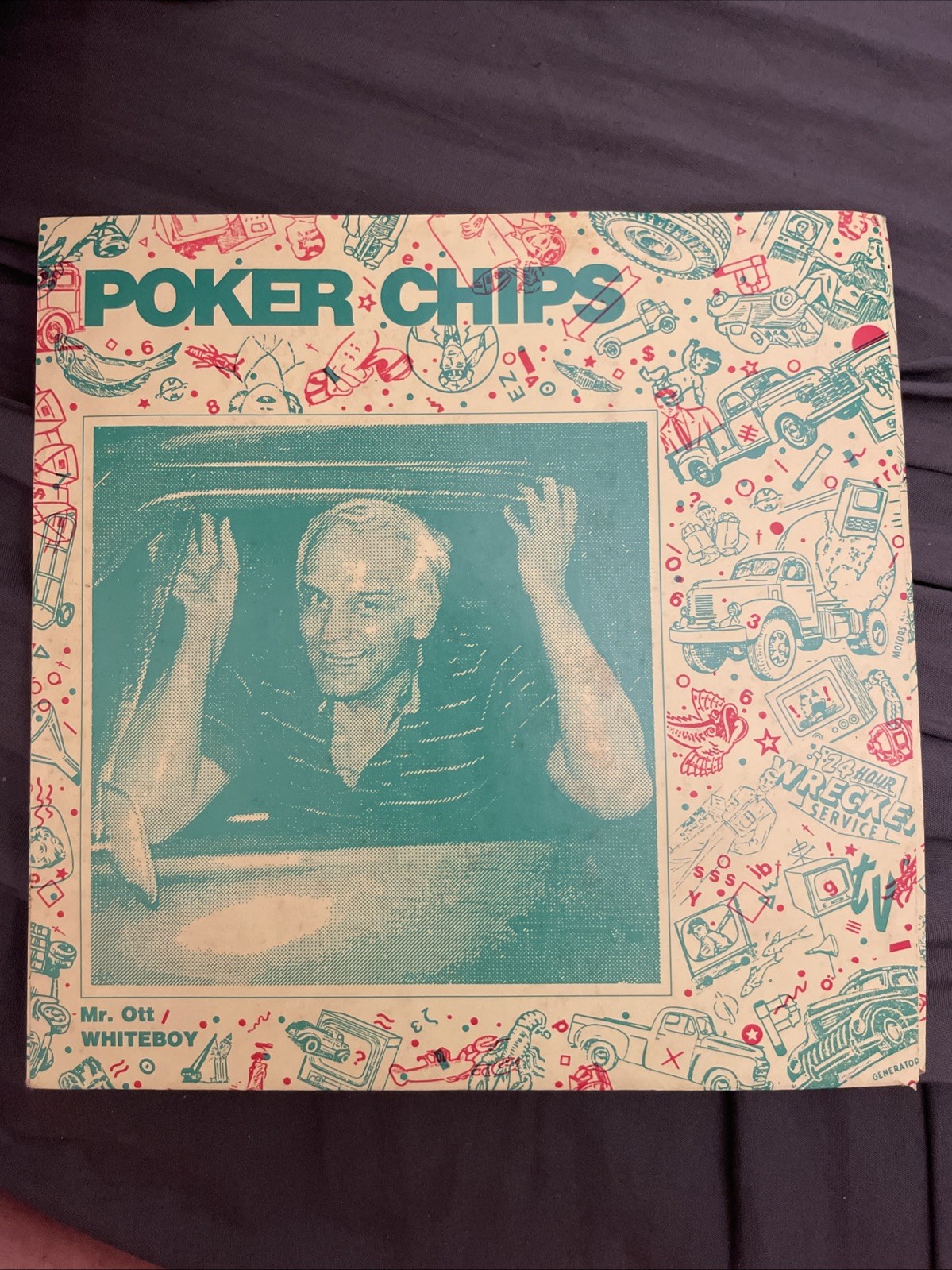 White Boy - Poker Chips / How Safe Are You - 1984 7" Vinyl - Jake Whipp, Mr. Ott