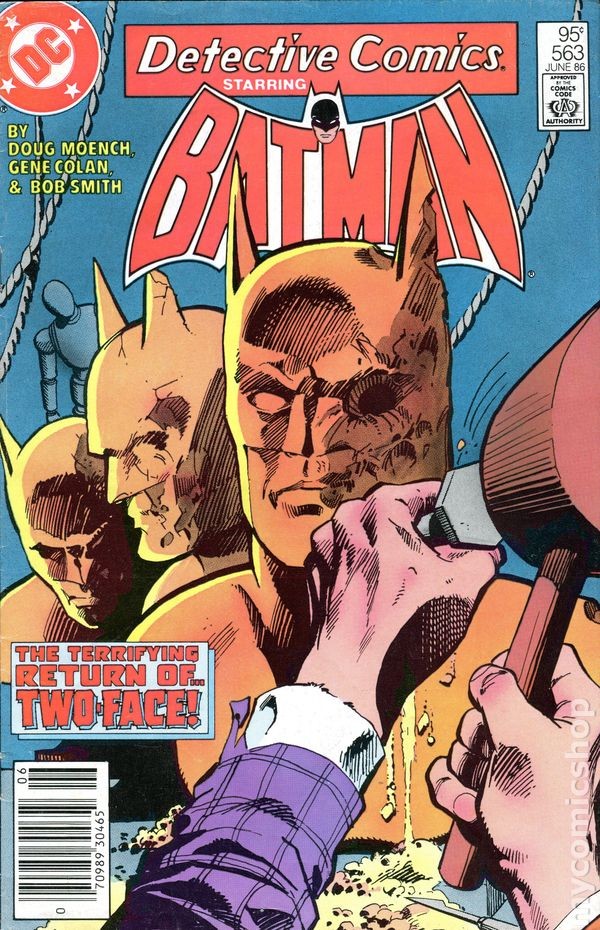 Detective Comics variante prezzo canadese #563 FN+ 6,5 1986 immagine stock