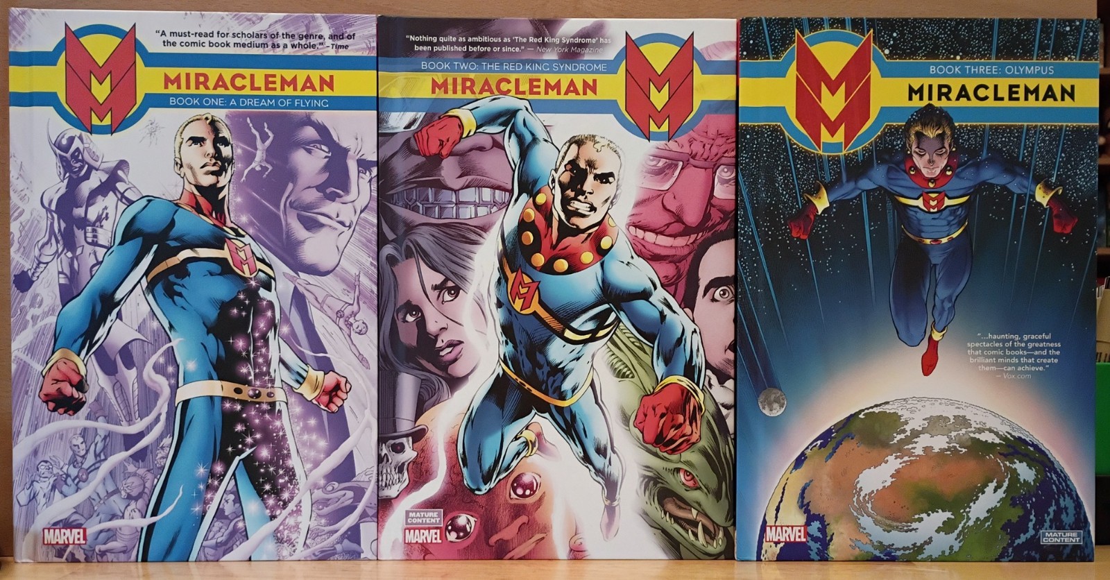 Miracleman Book 1-3 2014-2015 Marvel copertina rigida lotto tre libri prima stampa