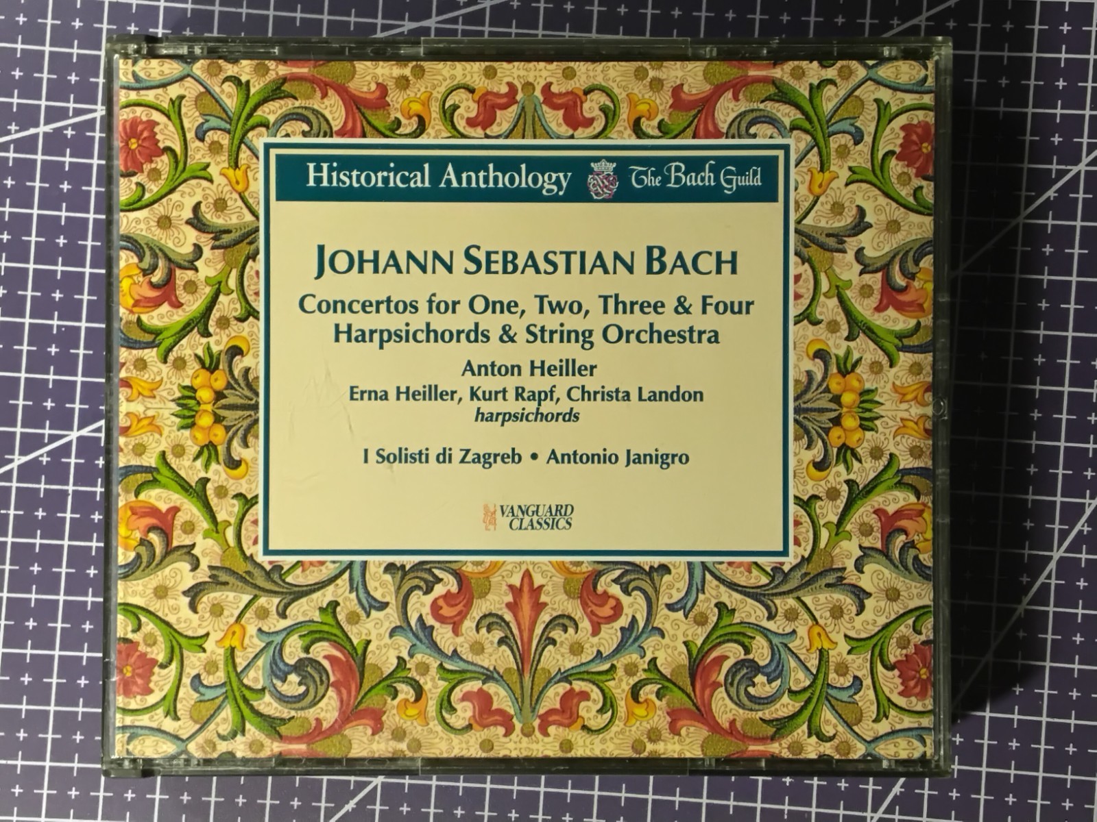 J.S. Bach: Concertos for 1, 2, 3 & 4 Harpsichords - 2 CD Set - MINT - E23-1502
