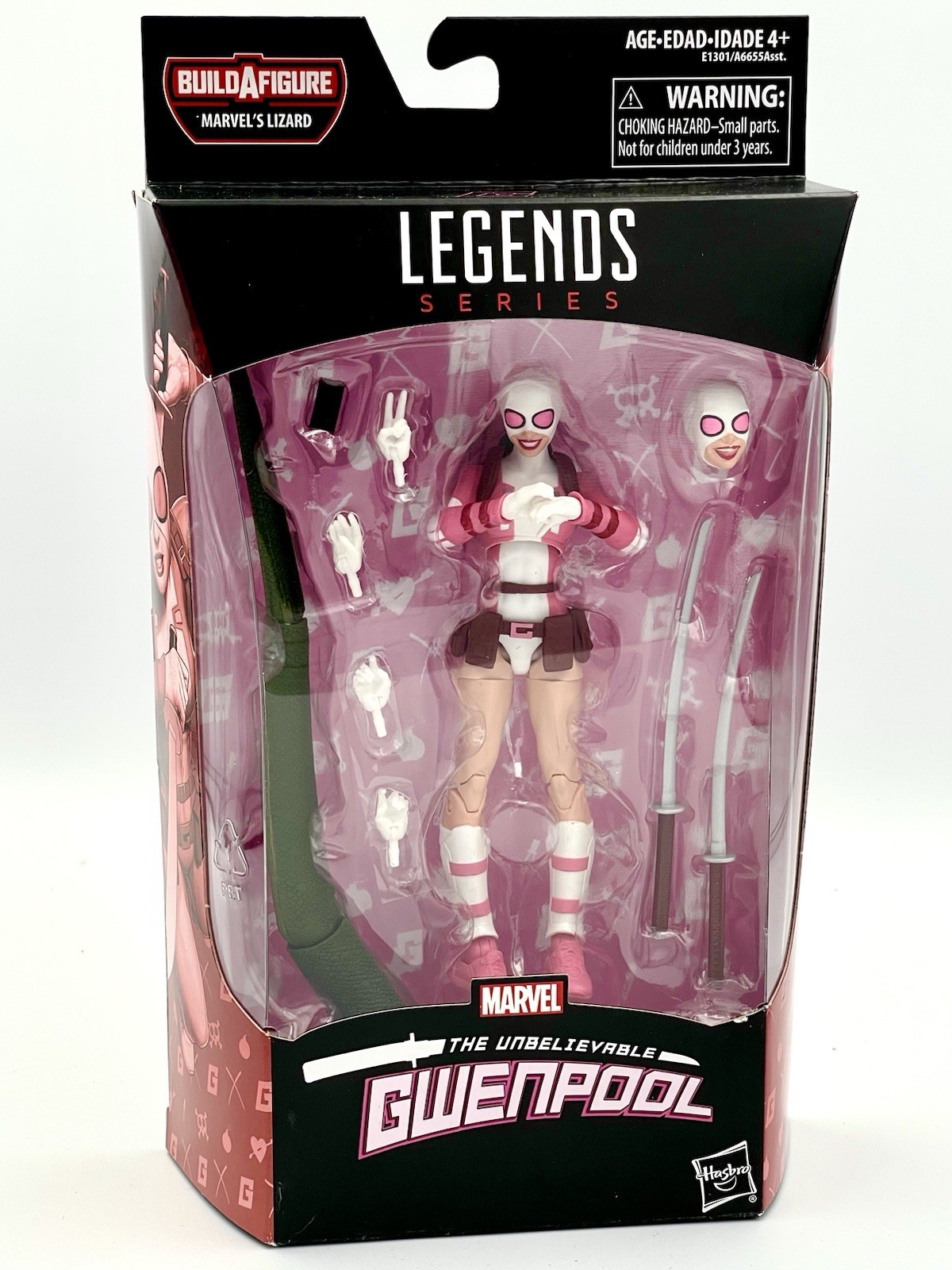 Marvel Legends by GWENPOOL (great condition) Unbelievable Lizard BAF 2017