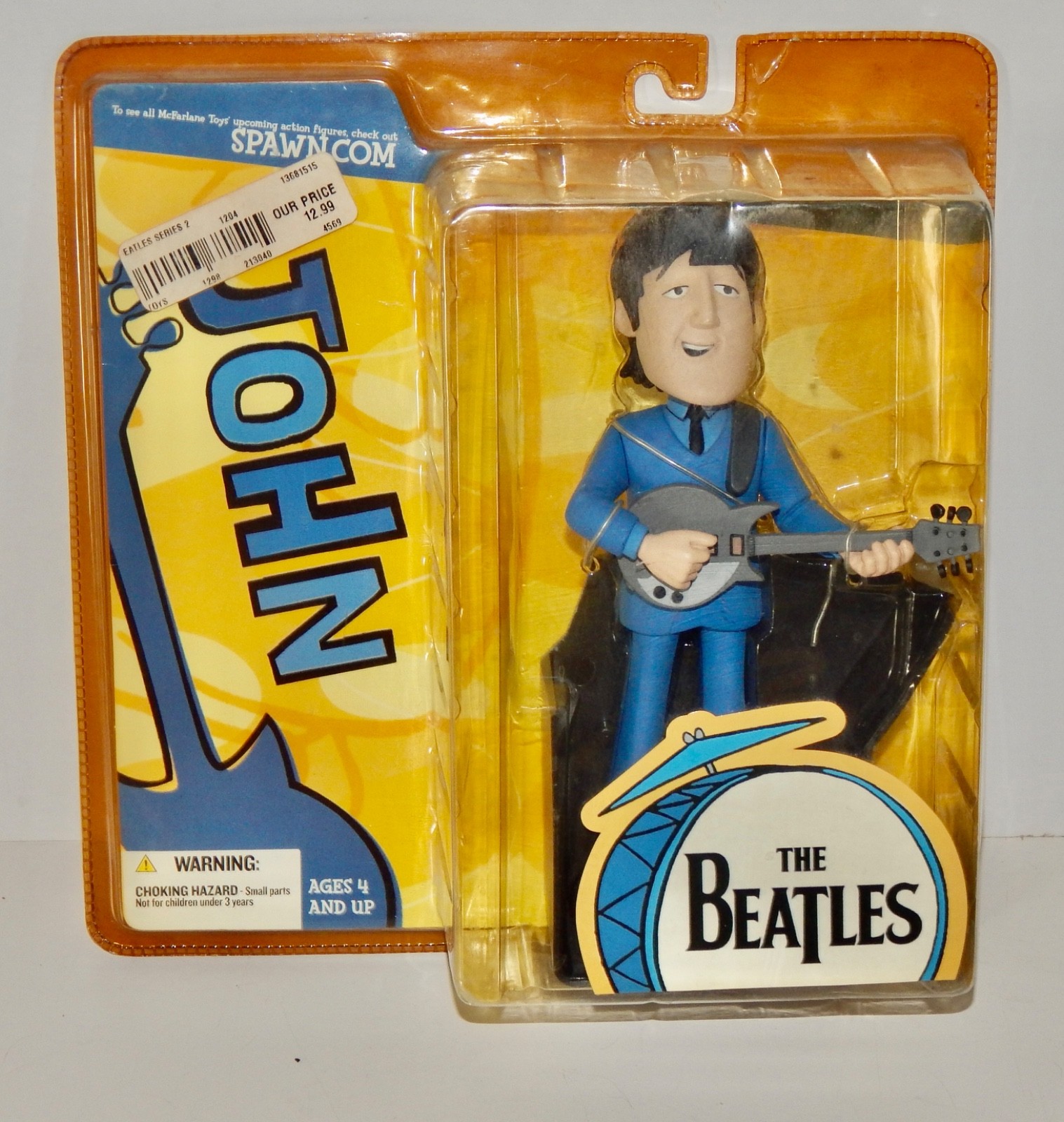 Modellino cartone animato McFarlane Toys / Beatles John Lennon 2004 SIGILLATO