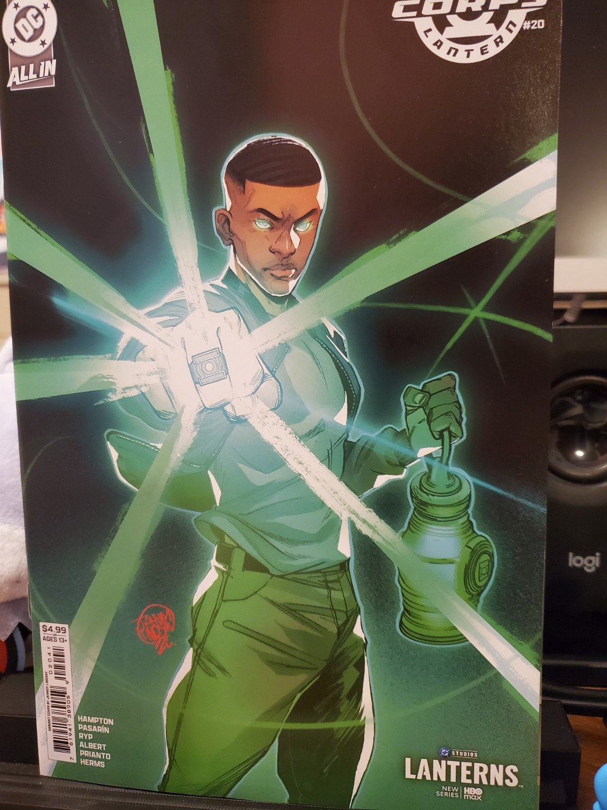 GREEN LANTERN CORPS #20 CVR D JAHNOY LINDSAY LANTERNS! CARD STOCK DC COMICS 🔥