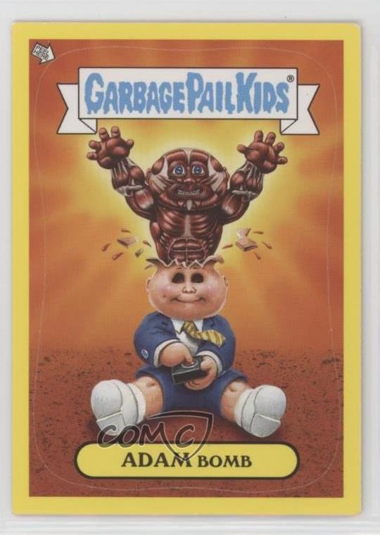 2011 Topps Garbage Pail Kids Flashback Series 3 Mania Yellow Adam Bomb #9 15b5