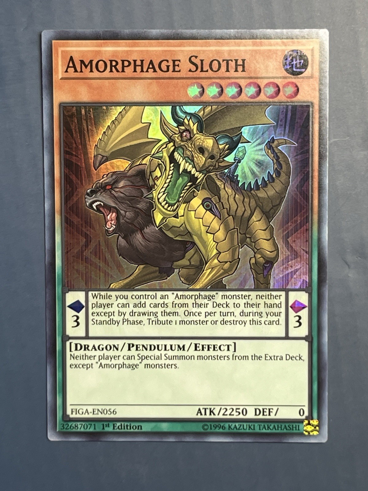 Yugioh Amorfago Bradipo FIGA-EN056 Super Rara 1° Edizione NM #1