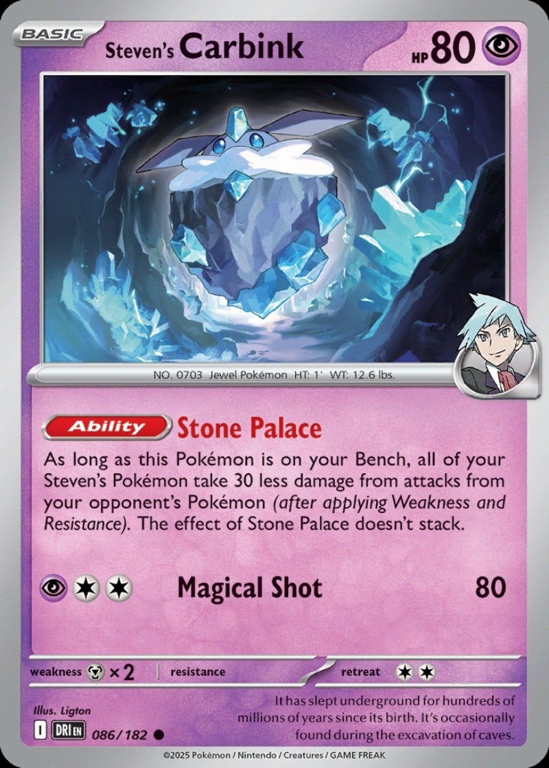 Steven's Carbink Destinated Rivals #086 Pokémon TCG