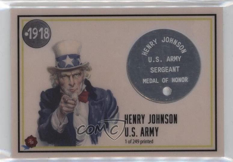 2023 Historic Auto 1918: End of the Great War /249 Henry Johnson Patch Tag 14hk