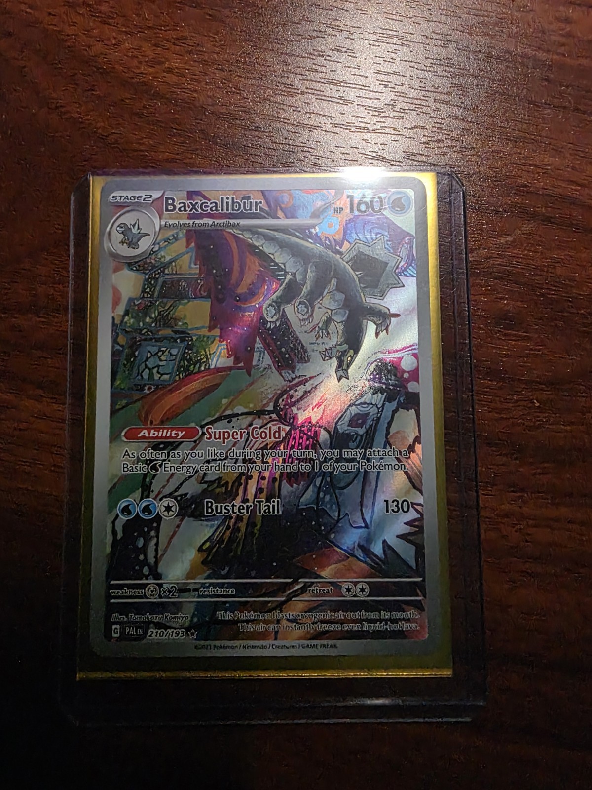 Carta Pokémon TCG Baxcalibur IR Sv02: Paldea Evoluta 2023 210/193