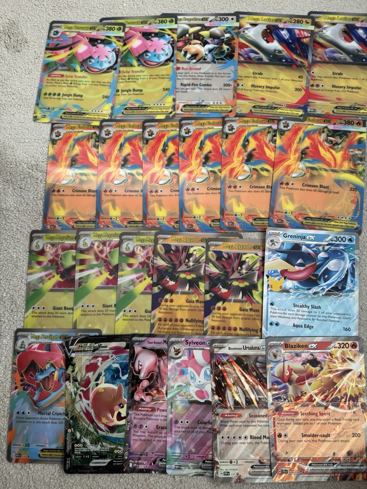 Pokemon TCG Oversized Jumbo EX Promo Cards Bundle Lot of 23 Mixed
