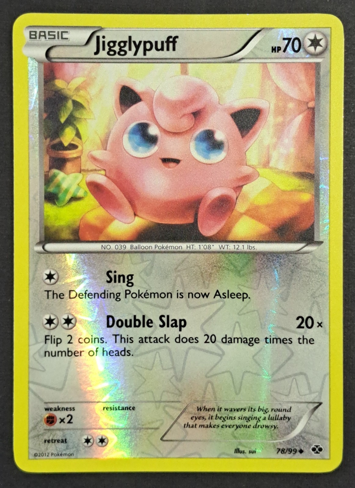 Jigglypuff Reverse Holo Non Comune Next Destinies 78/99 quasi nuovo