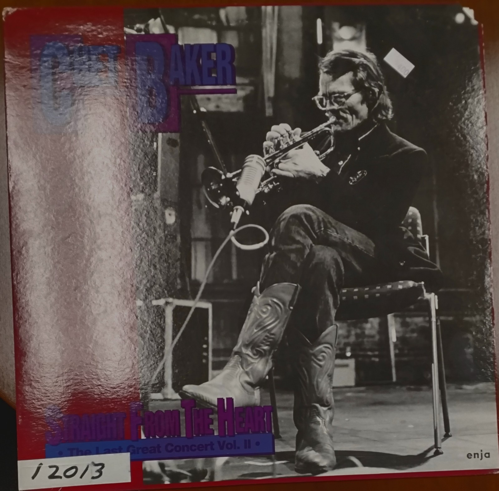 ENJA RECORDS  - CHET BAKER  straight from the heart Vol. Il LP  1990 vg