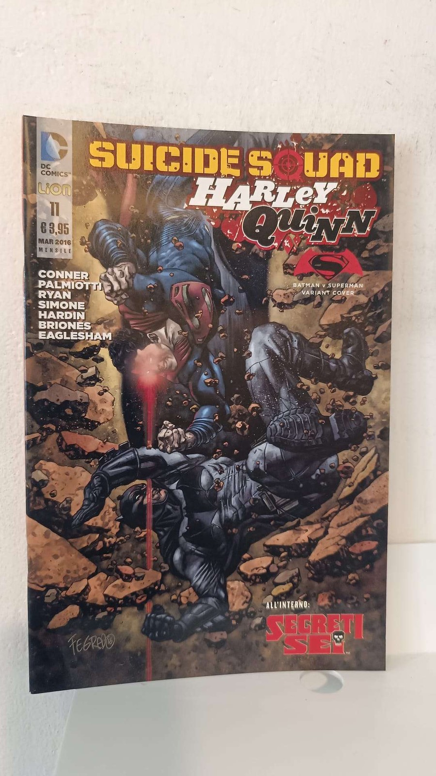 HARLEY QUINN SUICIDE SQUAD 1 Variant cover - Superman Batman - Lion