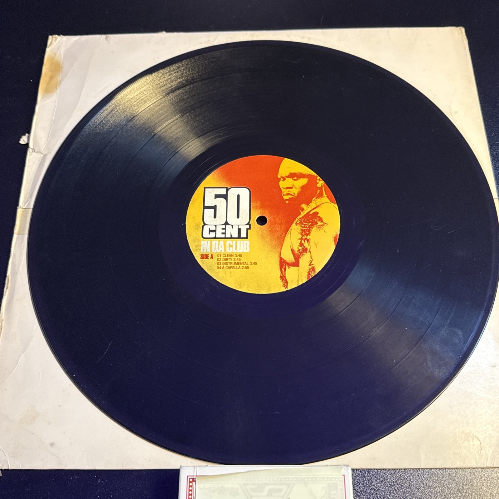 50 Cent In Da Vlub Vinyl 12” Orig Record VG. Generic Sleeve