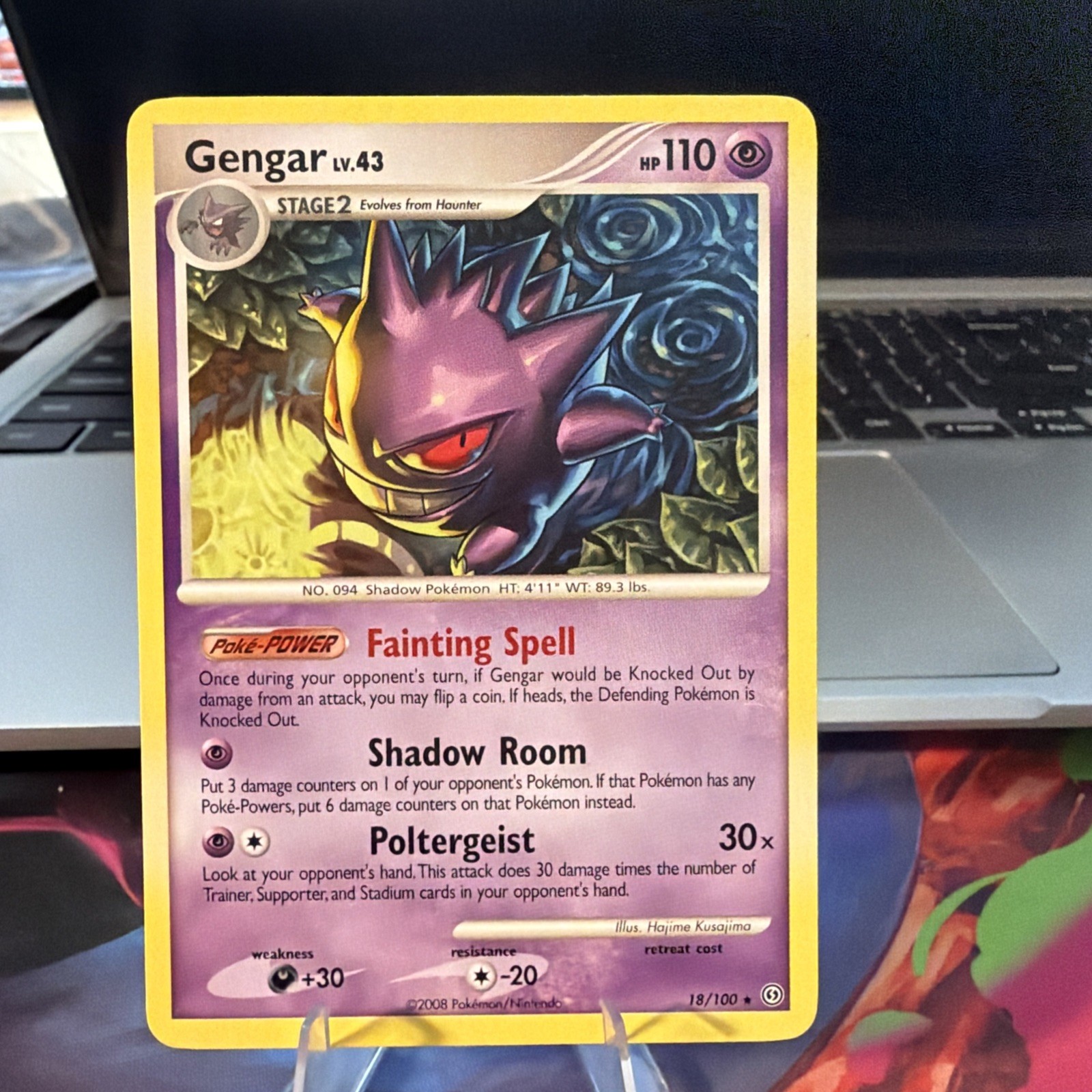 Pokemon GENGAR 18/100 Stormfront NON HOLO RARO