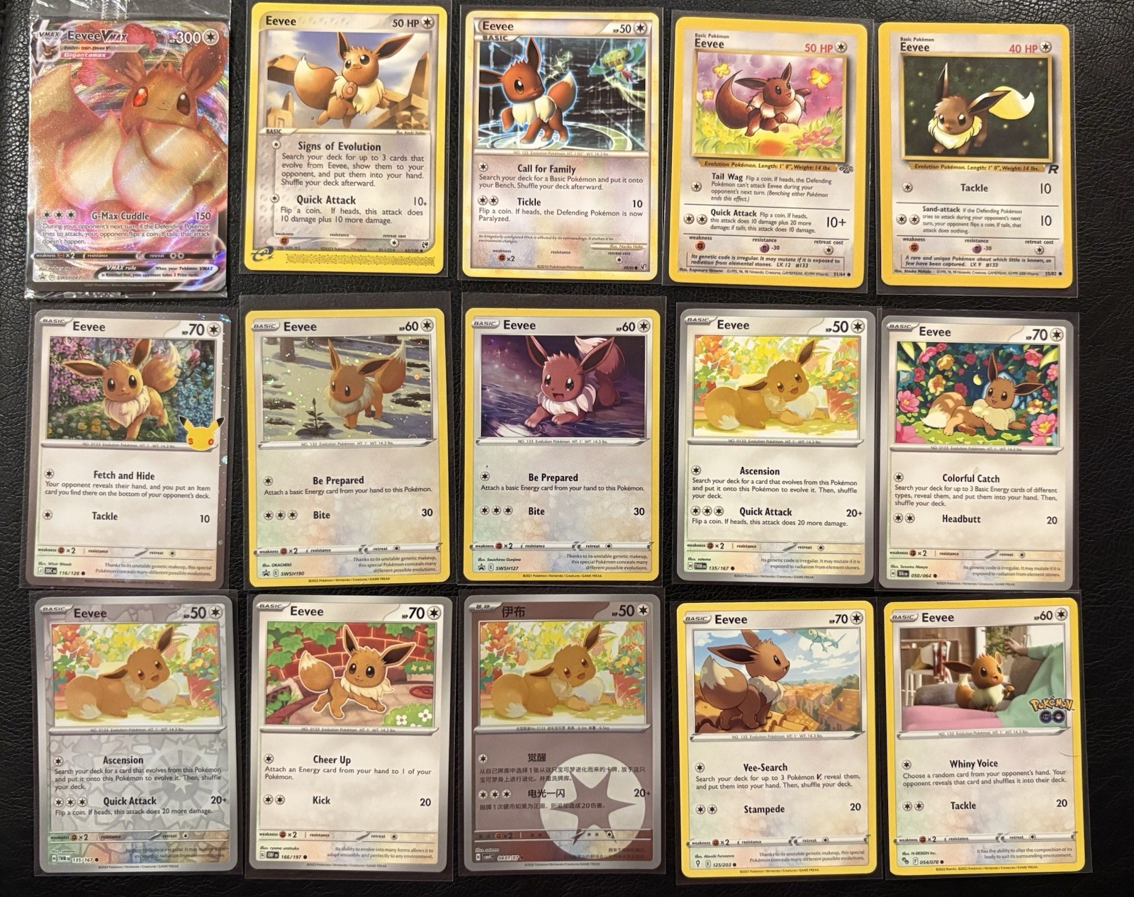 Eevee Pokemon Card Lot With Sealed Promo