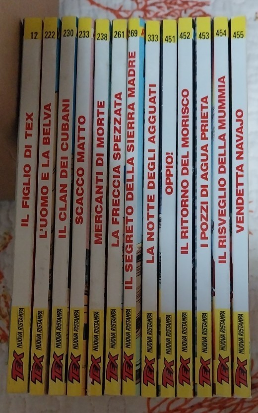 Tex nuova ristampa ristampa 13 numeri vari ottimi