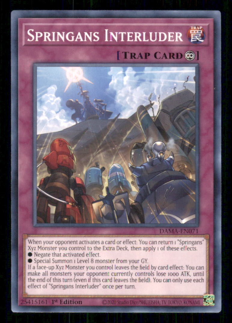 Springans Interluder DAMA-EN071 Alba Comune di Maestà Yu-Gi-Oh 1° Edizione NM