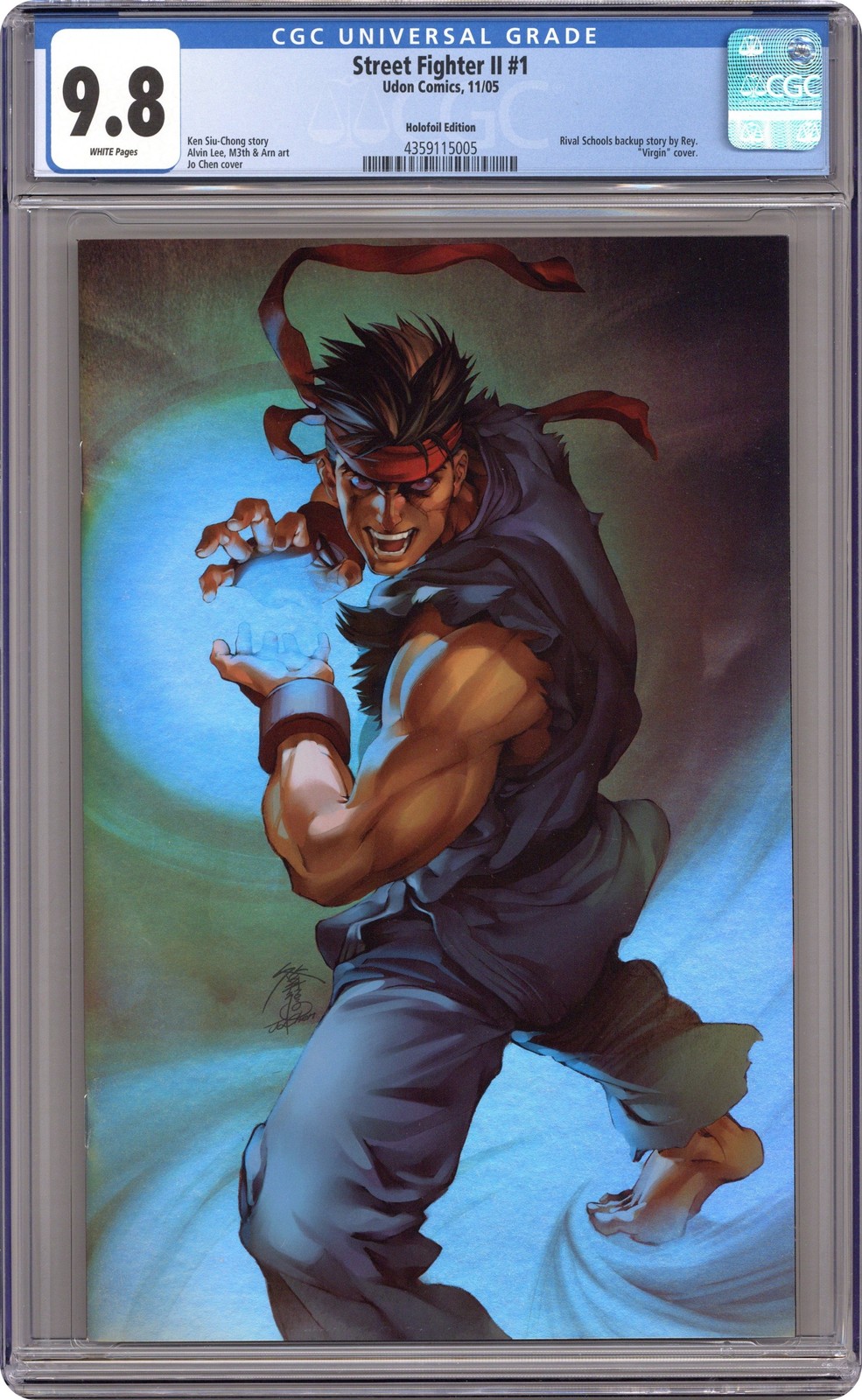 Street Fighter II 1F McGuinness Virgin Variant CGC 9.8 2005 4359115005