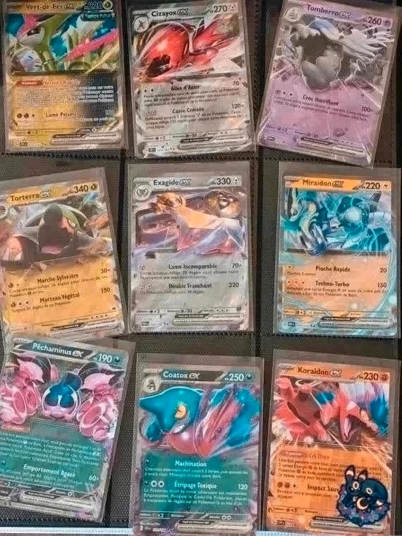 Lot de 9 Cartes Pokémon Ex
