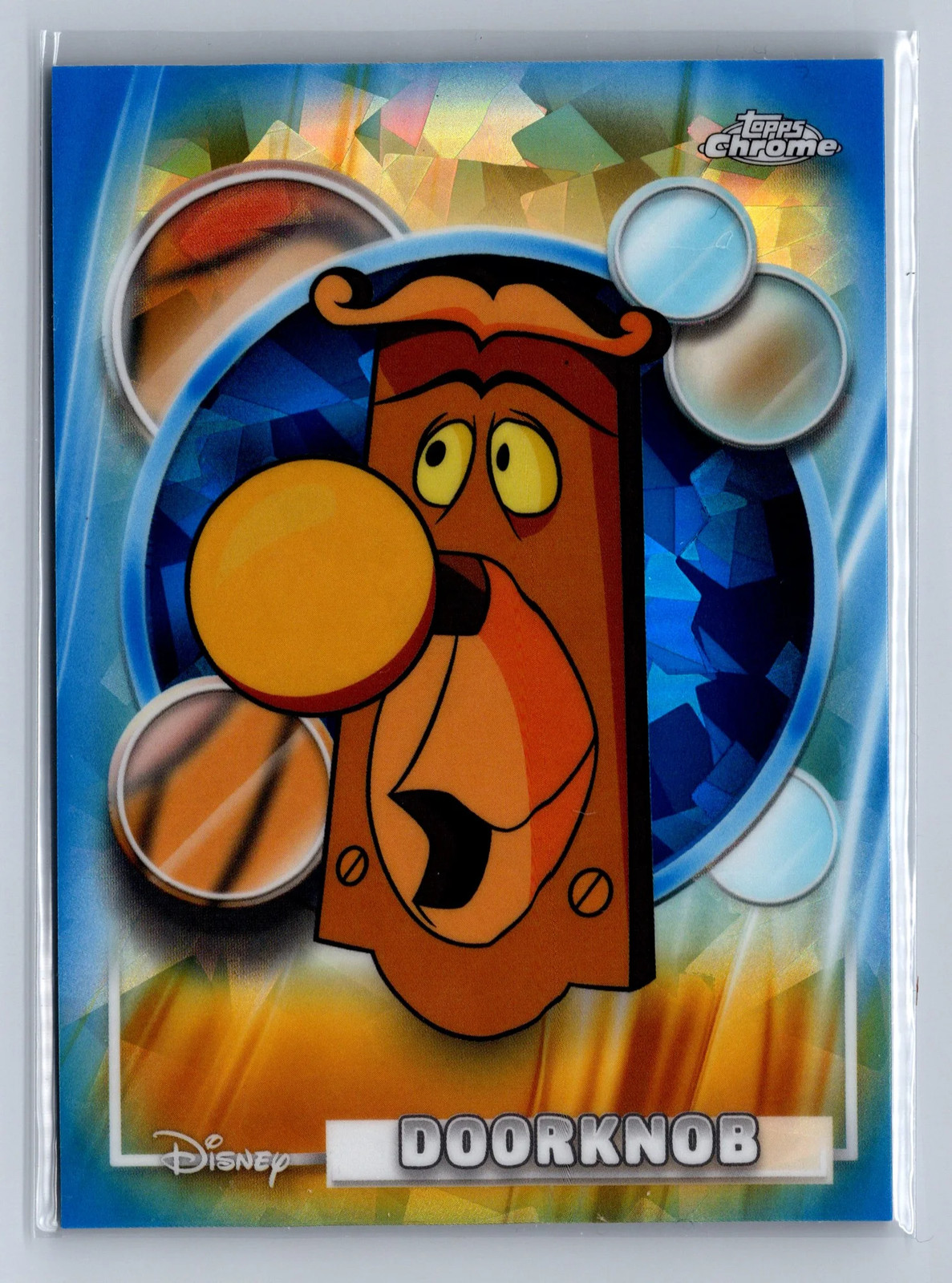 2026 Topps Chrome Disney Sapphire maniglia per porta #80