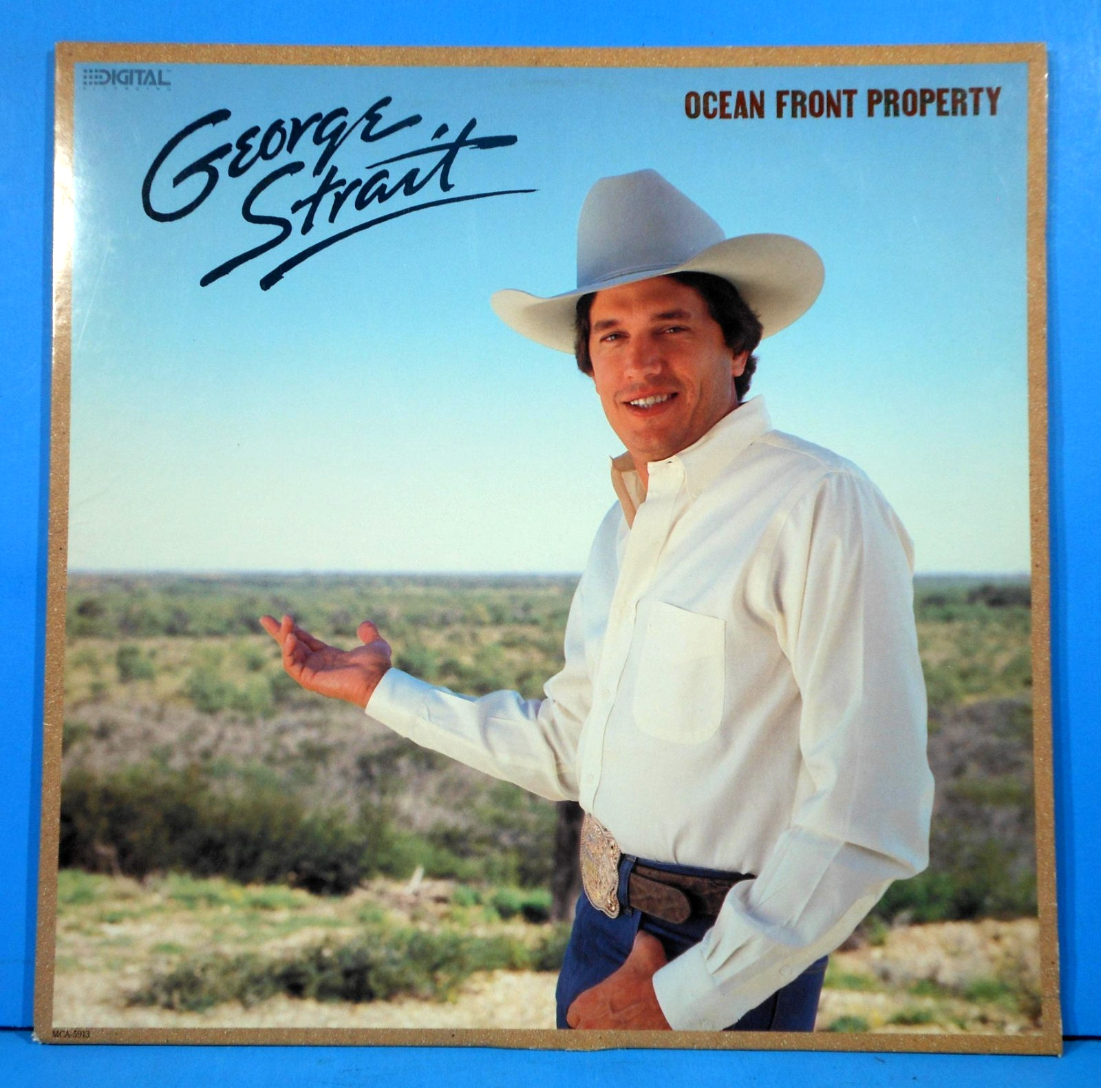 GEORGE STRAIT OCEAN FRONT PROPERTY LP 1987 ORIGINAL GREAT CONDITION VG+/VG+!!A