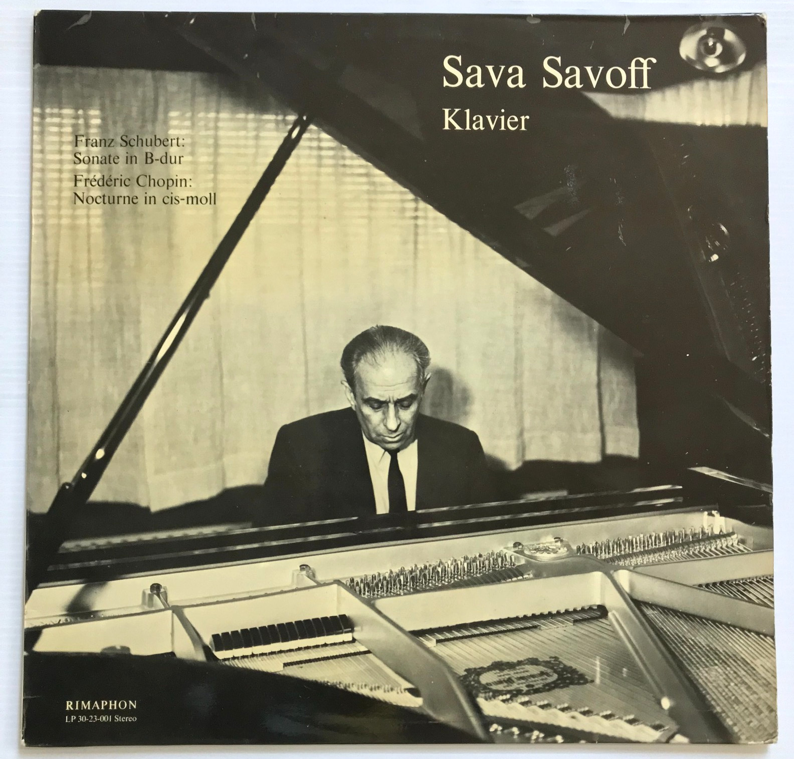 Sava Savoff - Schubert Sonata, Chopin Nocture Rimaphon  Klavier Piano  RARE LP
