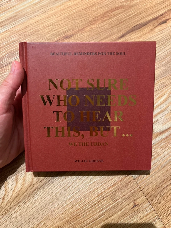 Not sure who needs to hear this, but a we the urban