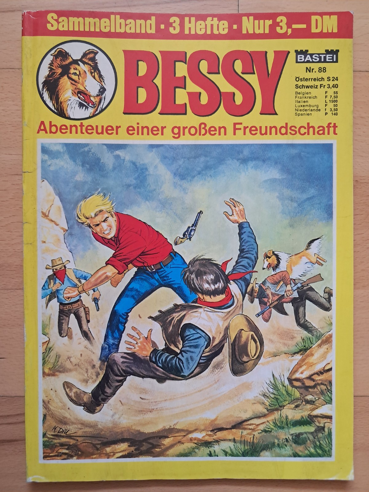 Raccolta Bessy n.88 con Bessy n.710, 709, 708 - BASTEI WESTERN-COMIC Z1-2