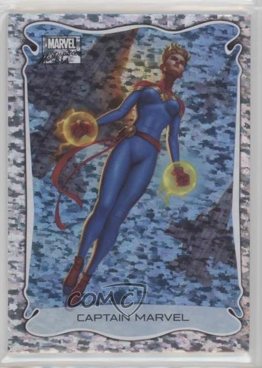 2022 Upper Deck Masterpieces Holofoil Speckle 36/99 Captain Marvel #13 09p3