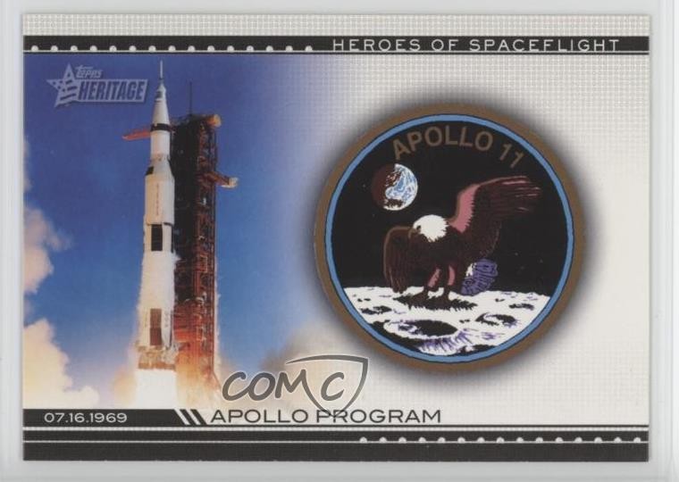 2009 Topps Heritage American Heroes Edition of Space Flight Apollo Program a8a