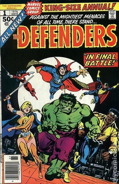 Defenders Annuale #1 VG+ 4.5 1976 Immagine Stock Basso Grado