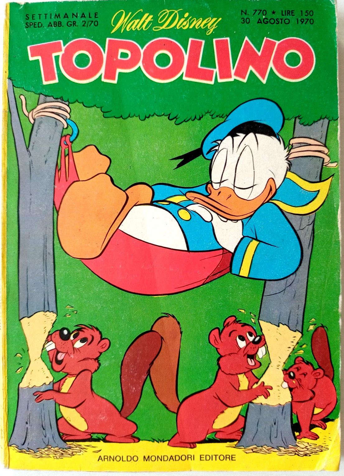TOPOLINO N°770 DEL 1970 CON PUNTI- H