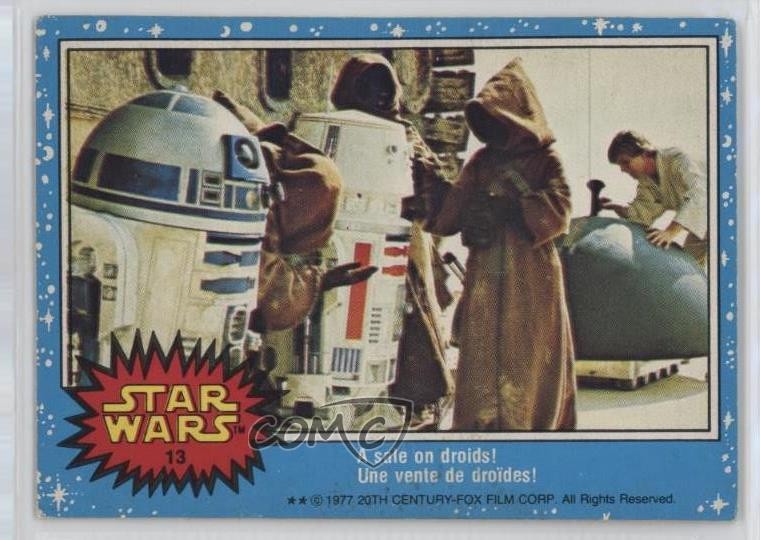 1977 O-Pee-Chee Star Wars A Sale On Droids! #13 1e8j