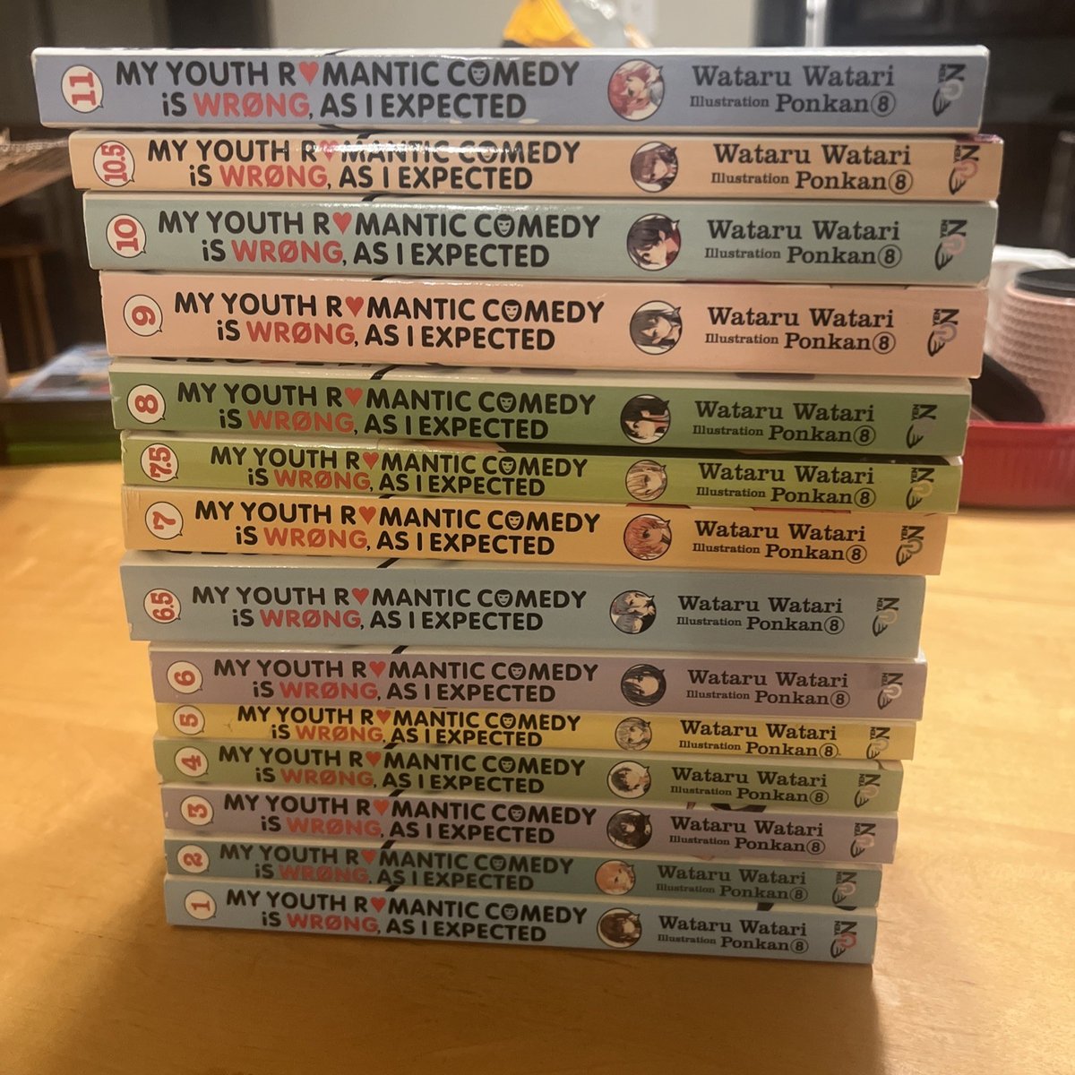 La mia commedia romantica giovanile è sbagliata, come mi aspettavo, light novel volume 1-11
