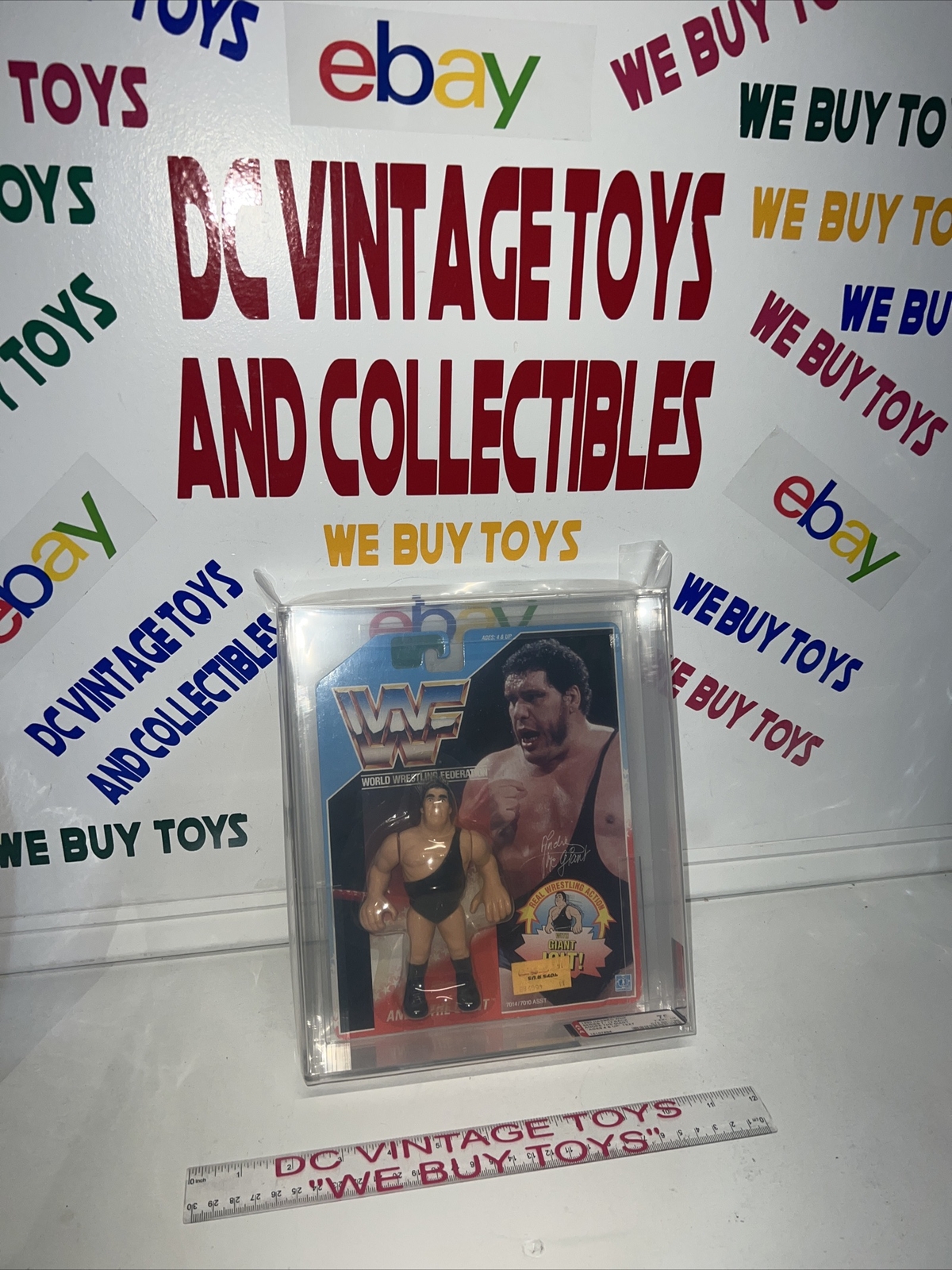 1990 WWF Hasbro Series 1 MOC Wrestling Superstar Andre The Giant AFA 75/85/90