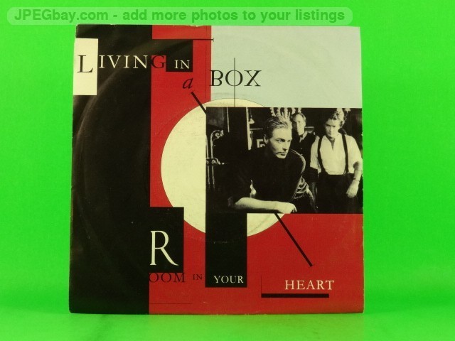 LIVING IN A BOX ROOM IN YOUR HEART (151) 2 Track 7" Single plus Picture Sleeve C