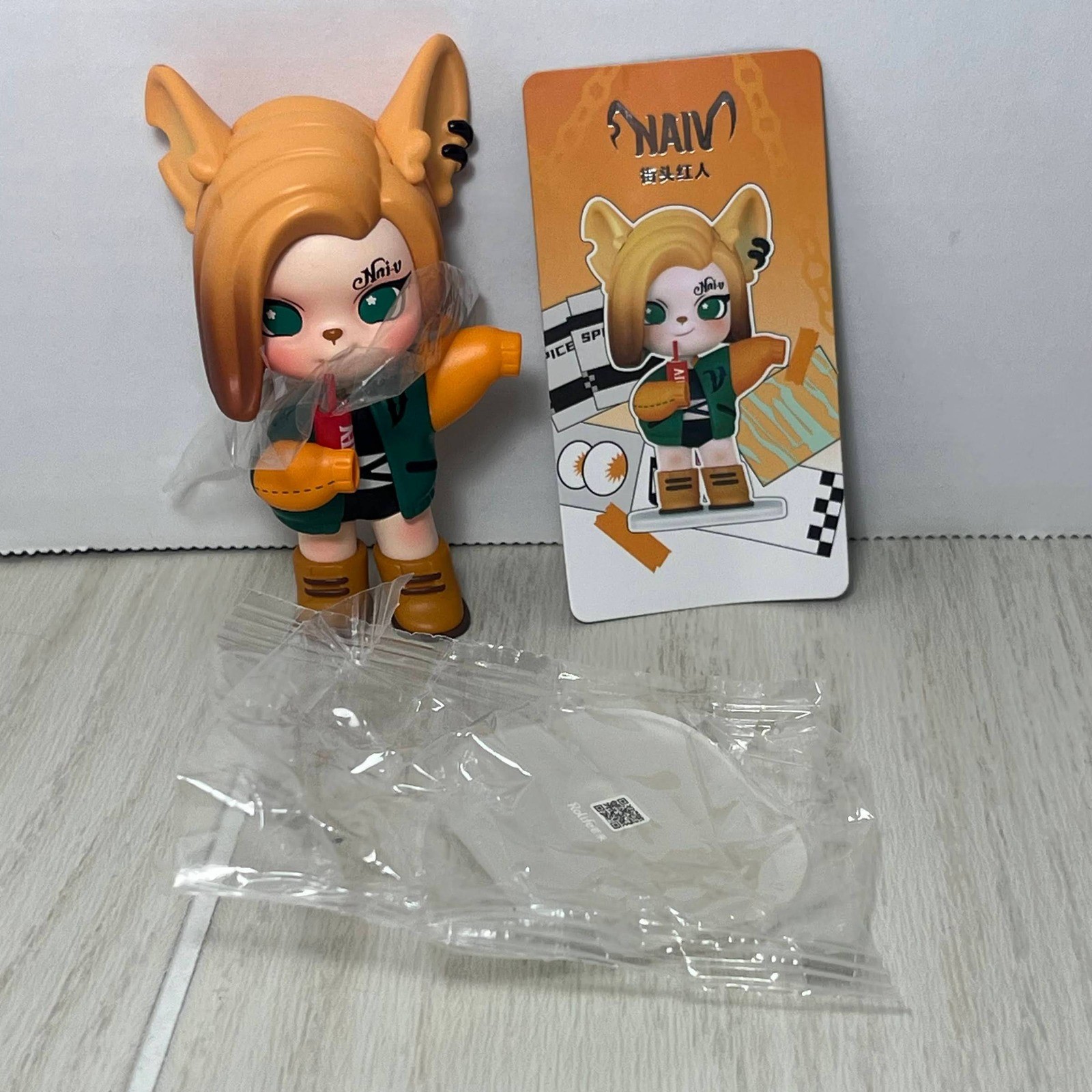 Rolife Nai-V Spice Girls Series Blind Box Street Style Figura Gatto Arancione Ragazza