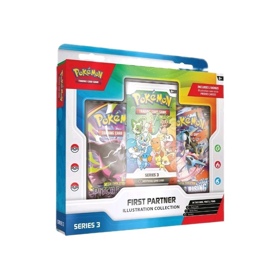Pokemon Primo Partner COLLEZIONE ILLUSTRAZIONI SERIE 3 CUSTODIA