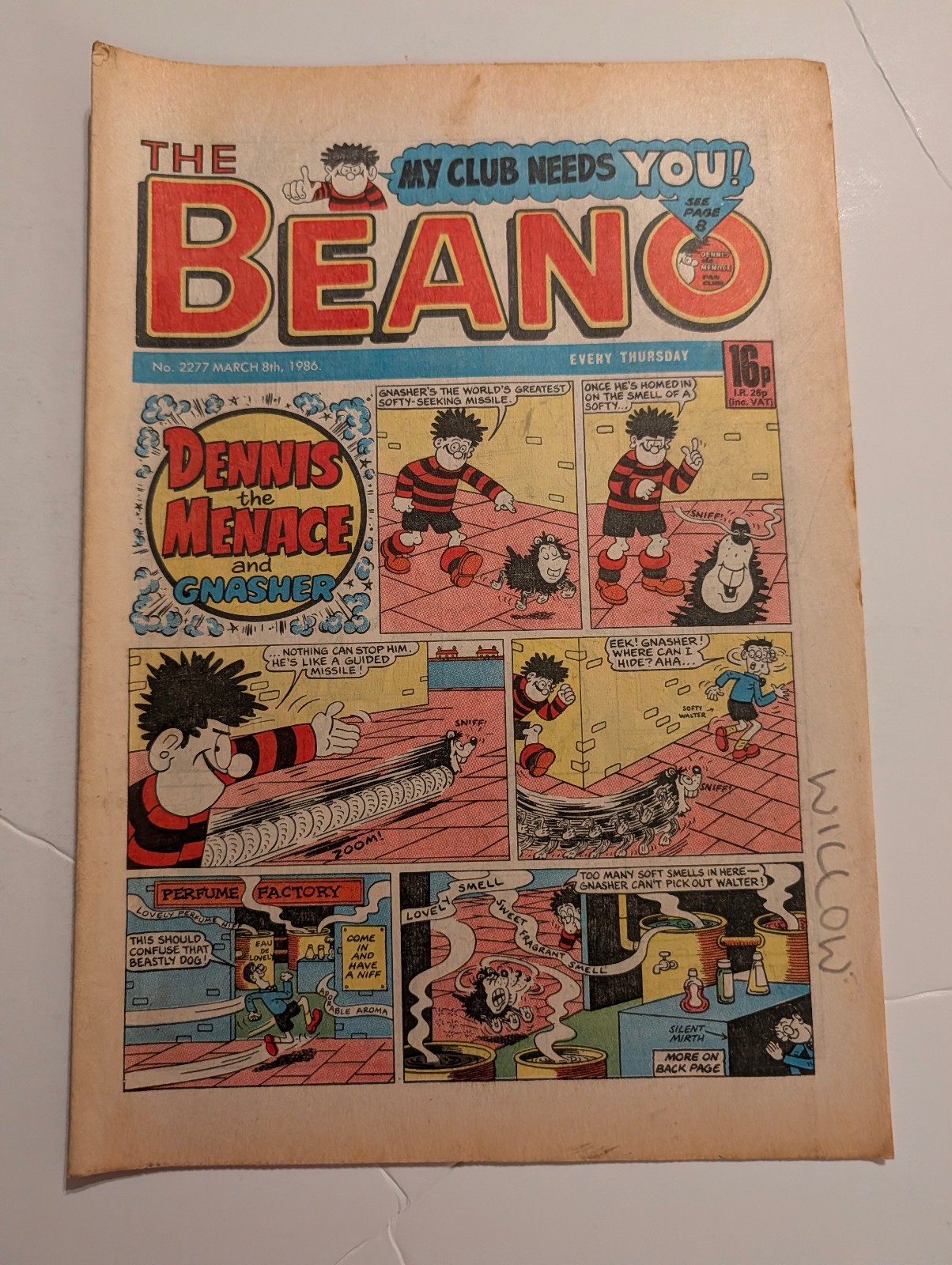 Beano Comic No 2277, March 8th 1986.