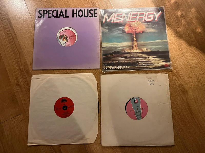 4 vinyls hi nrg disco