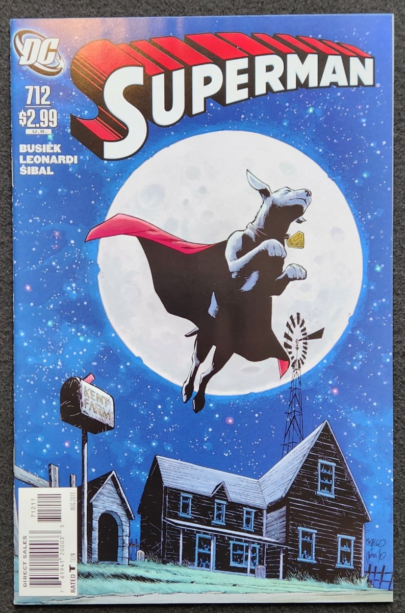 Superman #712 (2011) quasi nuovo copertina crittografica DC Comics ALTA QUALITÀ