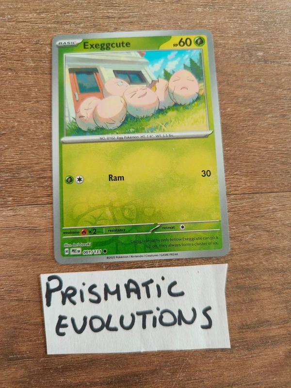 Prismatic evolutions exeggcute reverse