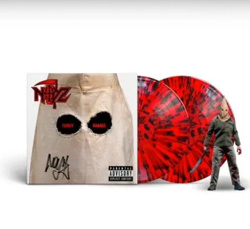 doppio vinile noyz narcos “funny games” autografato con murder doll