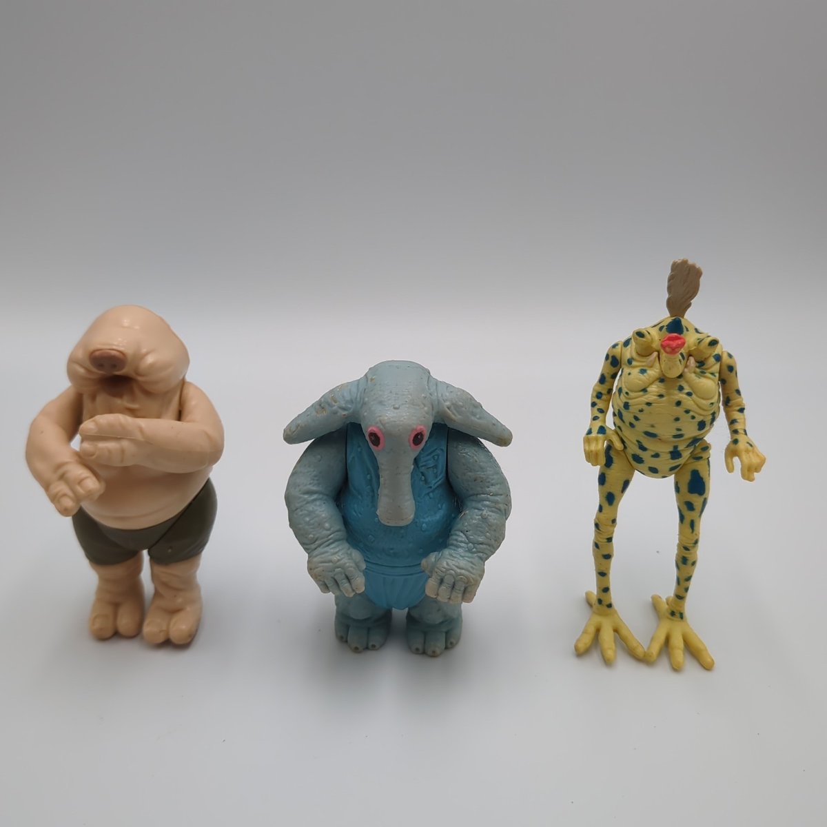 1983 Vintage 3 Rare Figurine Star Wars Max Rebo Band Droopy McCool Sy Snootles