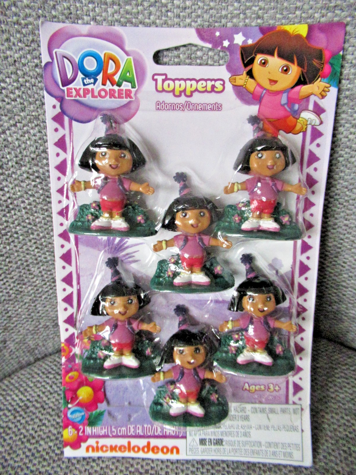 Dora l'esploratrice minifigure topper ornamenti sei figurine nuove su cartoncino