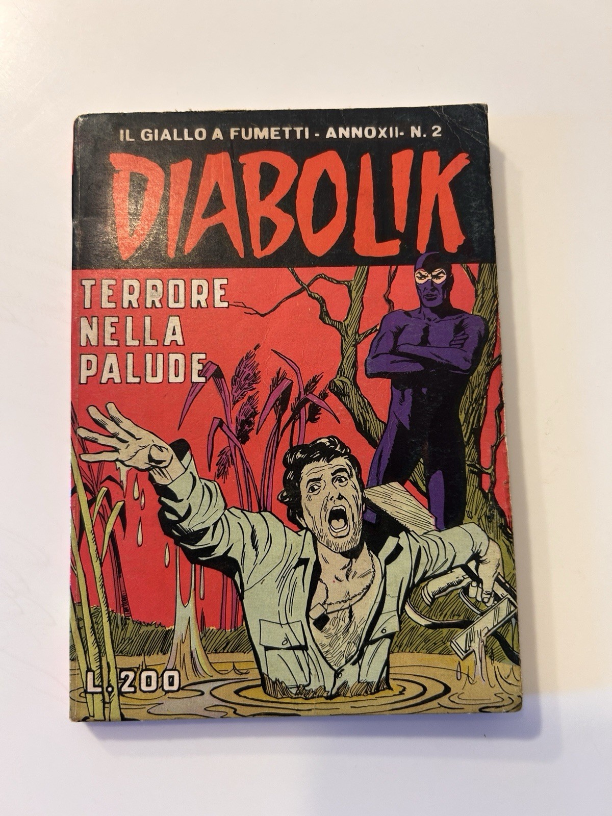 Diabolik N 2 Anno XII Del 1973 Buono /  Più che Buono Non Di Resa