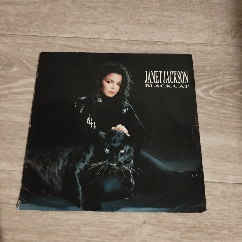 45 tours Janet Jackson Black Cat