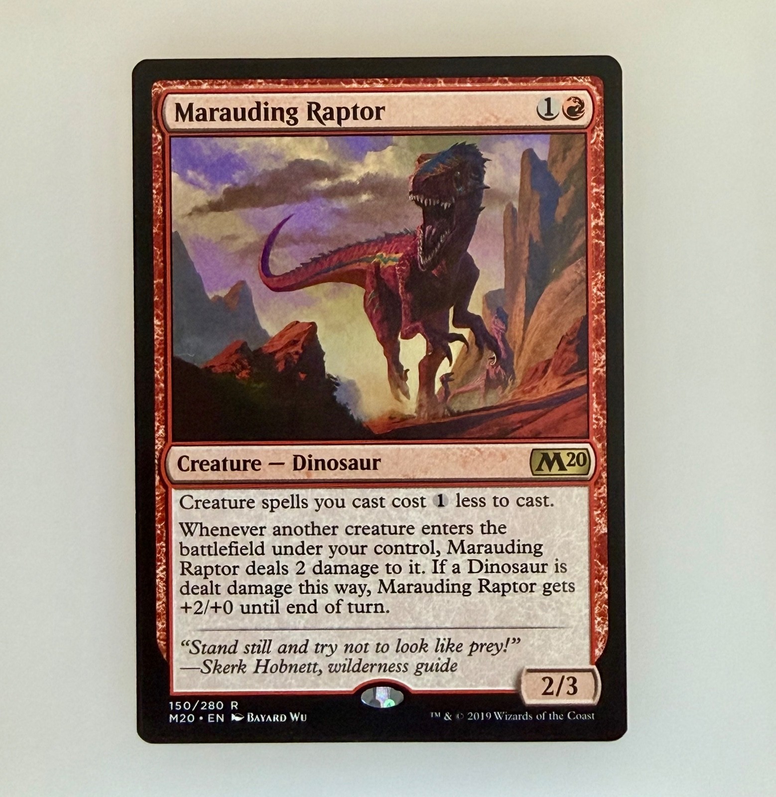 Magic: The Gathering Marauding Raptor Core Set 2020 Reg NM