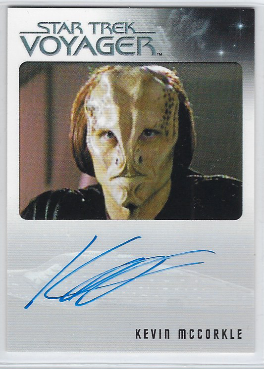 ST Voyager Archives & Inscriptions autograph of Kevin McCorkel as Alien Captain