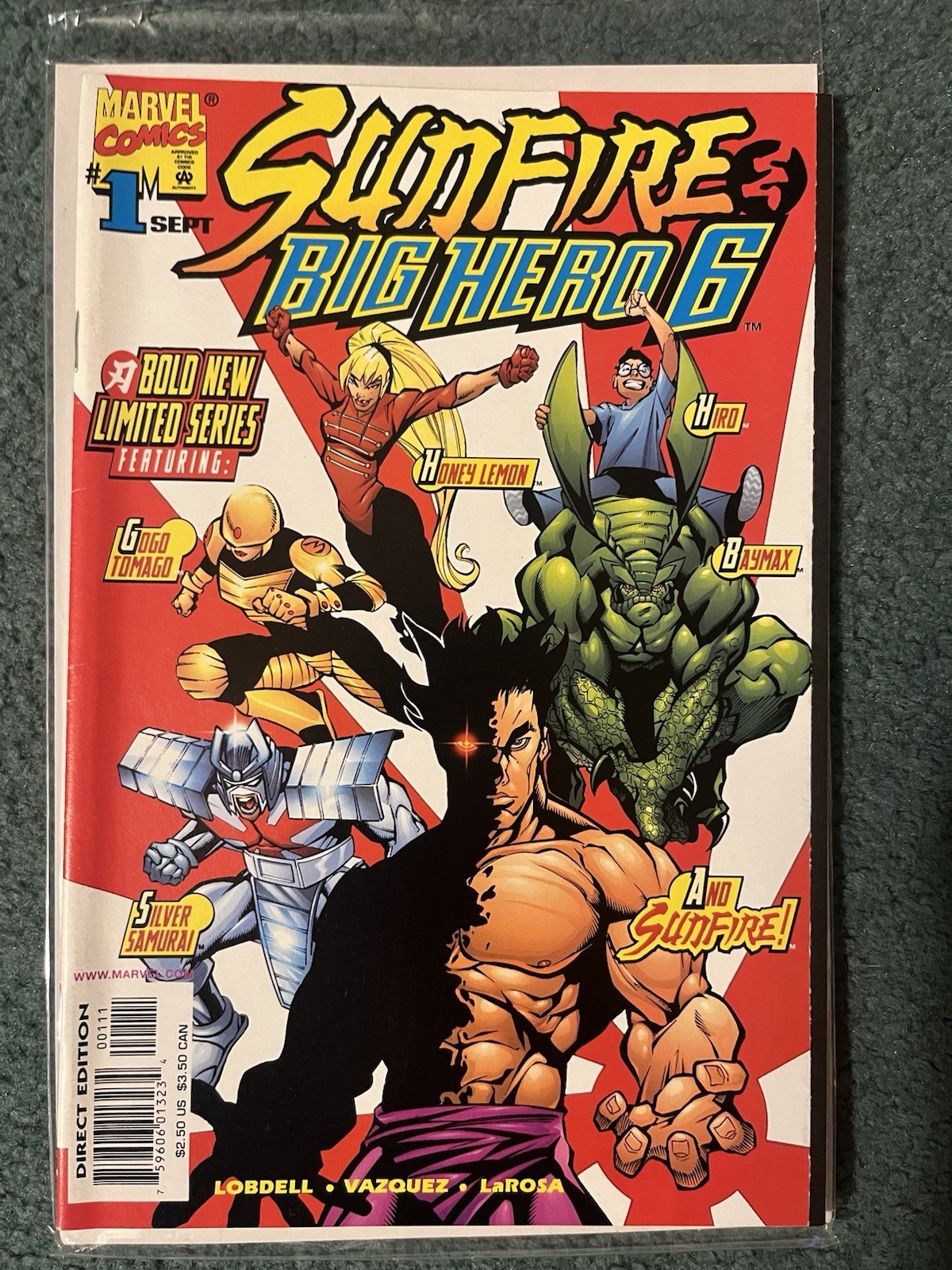 Sunfire & Big Hero 6 #1 1st Appearance Baymax Marvel Comics 1998